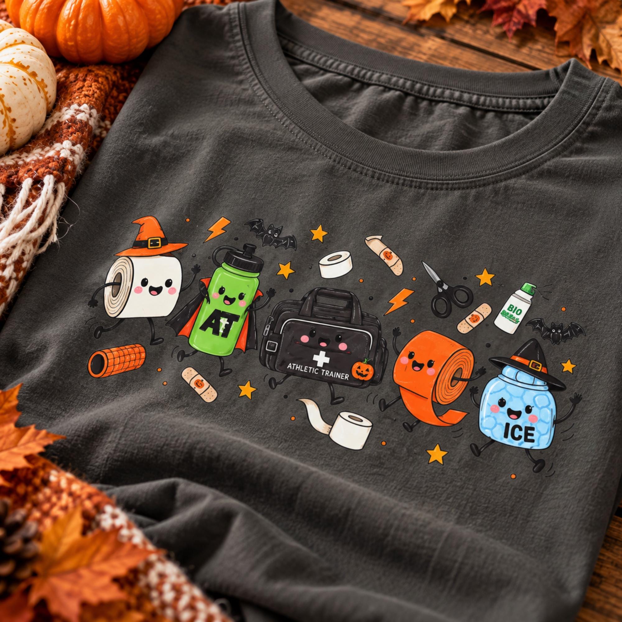 Halloween Athletic Trainer Shirt, Spooky Sports Medicine Tee, Comfort Colors
