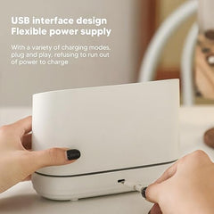 300ml Flame Aroma Diffuser, Ultrasonic USB Humidifier with Ambient Light for Home Use