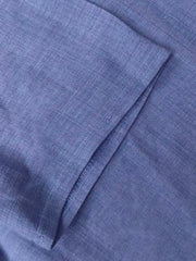 New Summer Plus Size Lapel Shirt, Solid Color Cardigan Style Comfortable Breathable Blouse