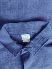 New Summer Plus Size Lapel Shirt, Solid Color Cardigan Style Comfortable Breathable Blouse