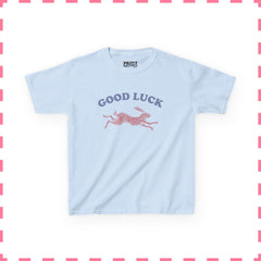 Good Luck Rabbit Baby Tee, Lucky Graphic Tee for Women, Retro Western Style Shirt, Cool Vintage Animal T Shirt, Running Bunny Tee