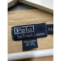 Polo Ralph Lauren Henley Shirt XL Hemp Cotton Floral Long Sleeve
