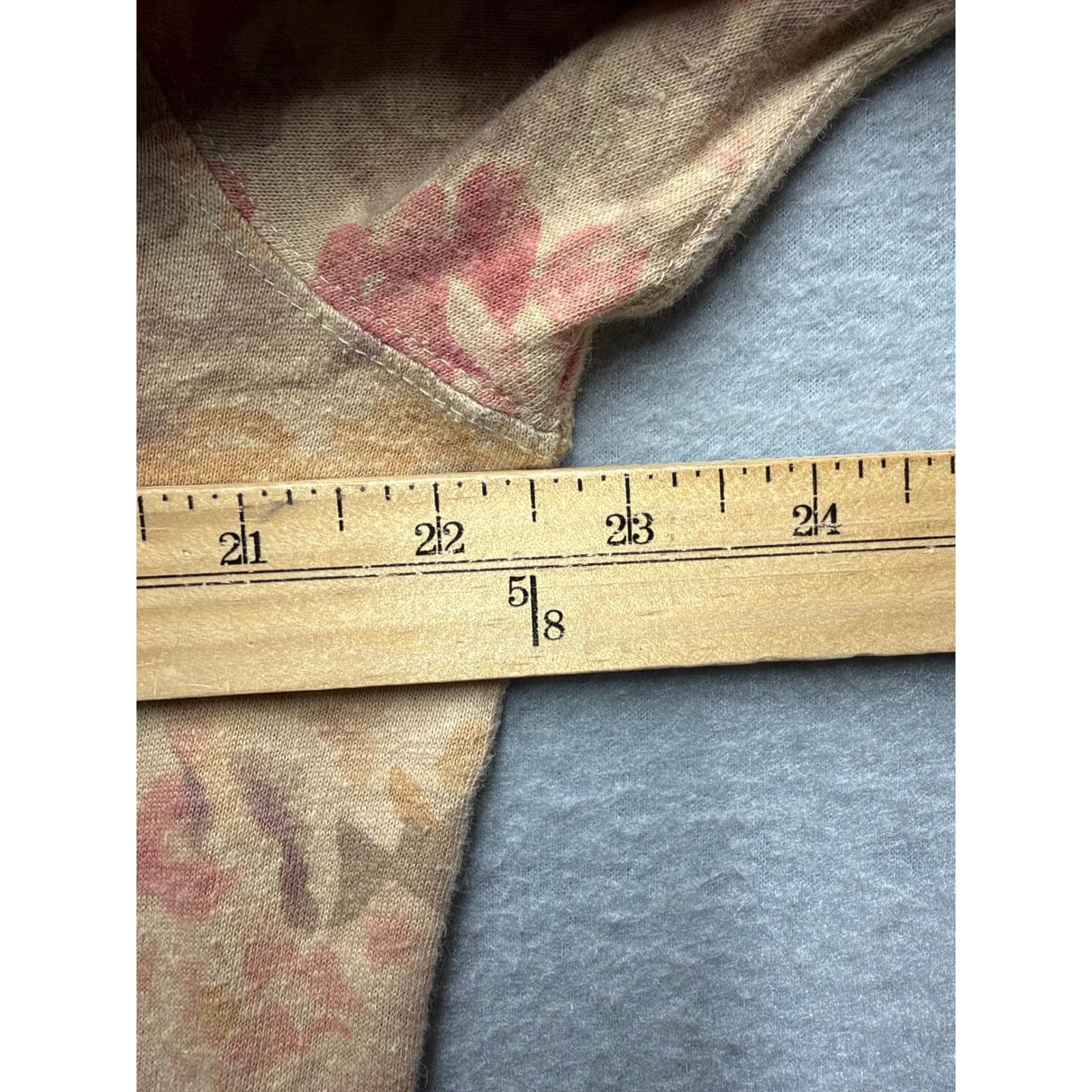 Polo Ralph Lauren Henley Shirt XL Hemp Cotton Floral Long Sleeve